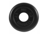 Диск обрезиненный d51мм MB Barbell MB-PltB51-2,5 2,5кг черный