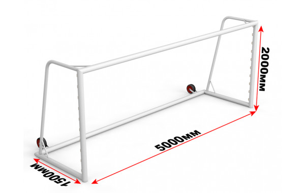 Ворота футбольные с противовесом 2х5м Glav 15.107 шт 600_380