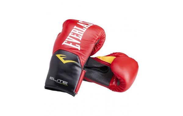 Перчатки боксерские Everlast Elite ProStyle P00001198, 14oz, к/з, красный 600_380