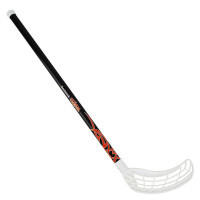 Клюшка для флорбола Realstick Tribal Jr, MR-KF-TR85-WH, 85см,прямой крюк,пластик,черн-бел-оранж