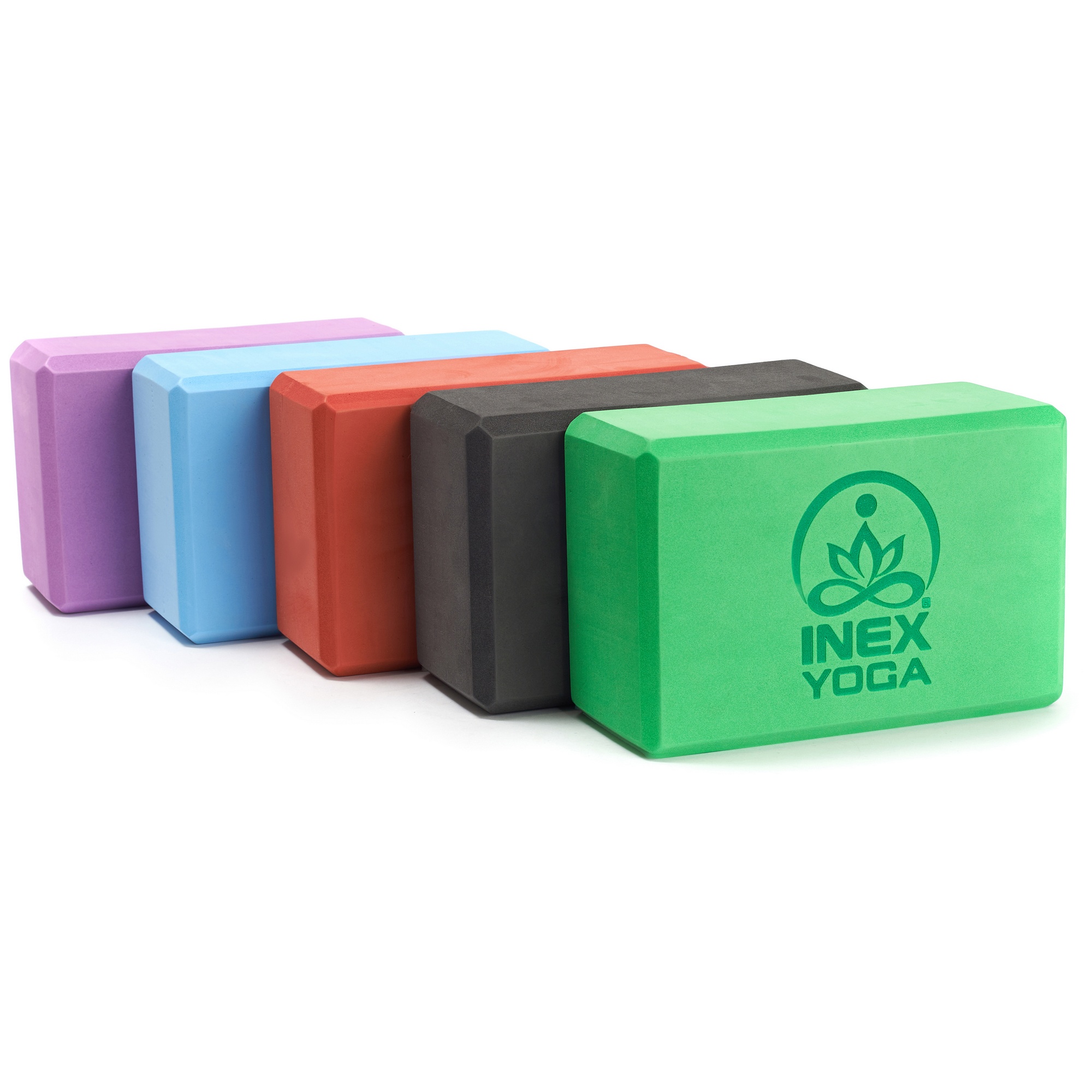 Блок для йоги 23x15x10см Inex Yoga Block EVA 4" YGBK-CG темно-серый 2000_2000