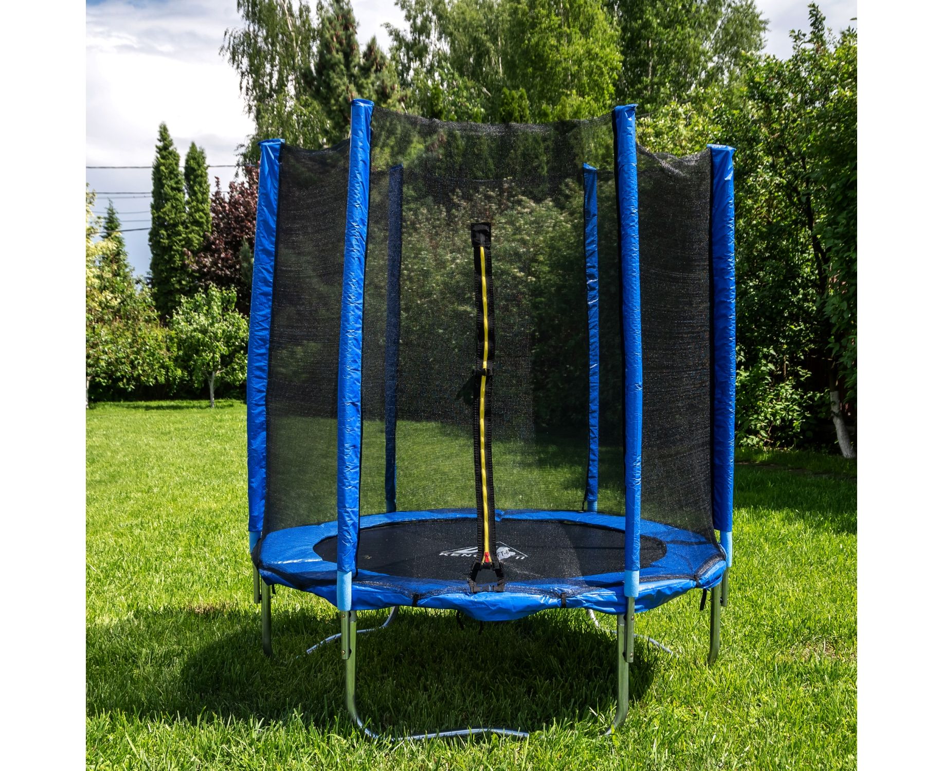 Батут DFC Trampoline Fitness 8ft наружн.сетка (244см) 8FT-TR-B синий 1834_1500