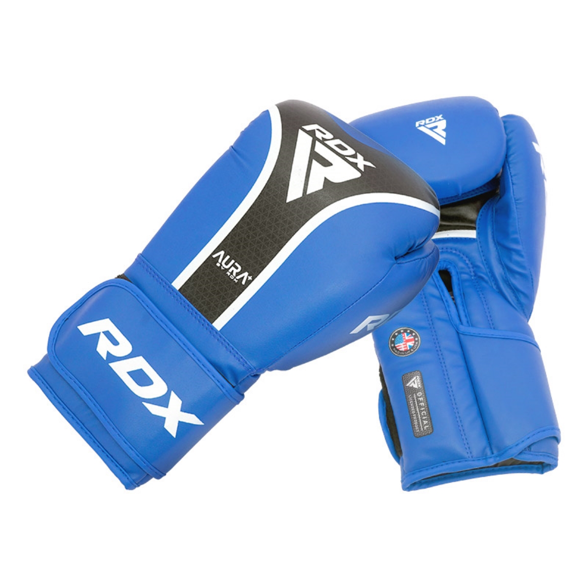 Перчатки RDX Aura Plus T-17 BGR-T17UB-16OZ+ синий\черный 1200_1200