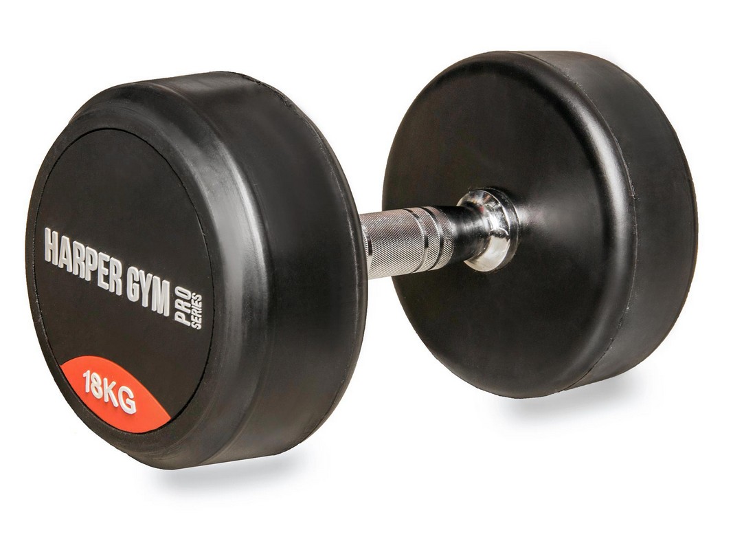 Гантель неразборная обрезиненная Harper Gym Pro Series NT150E 1067_800