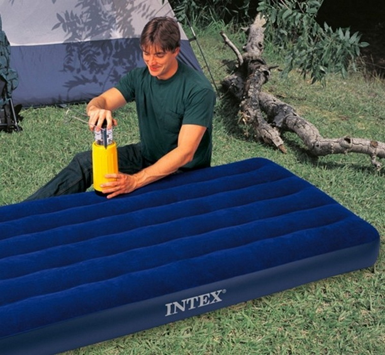 Надувной матрас Intex Classic Downy Airbed Fiber-Tech, 99х191х25см 64757 758_700