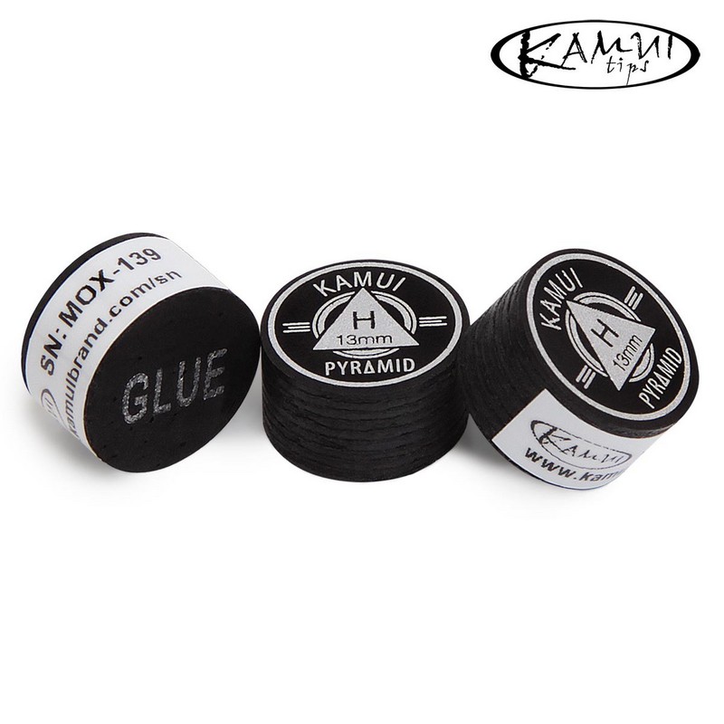 Наклейка для кия Kamui 09387 Pyramid Black ø13мм Super Soft 1шт. 800_800